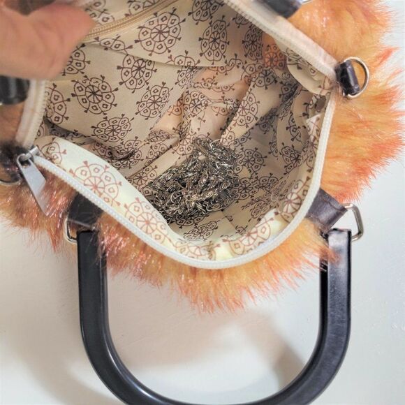 Golden Brown Fuzzy Handbag for Girls Women Teens - NWOT - Picture 5 of 7
